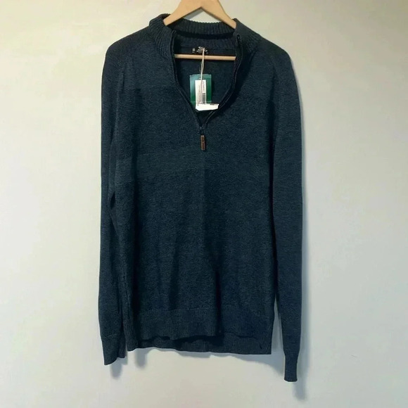 NWT Smartwool merino wool  blend quarter zip sweater - Picture 1 of 5
